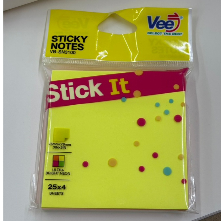 Vee select the best กระดาษโน๊ตกาว รุ่น Sticky Note VB-SN3100 และรุ่น Index Tabs VB-SN1500