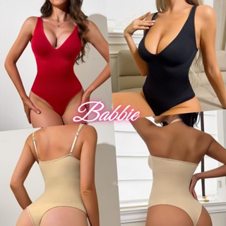 Babbieมีสองวิธีในการสวมใส่ บอดี้สูทแบบมีสายคาดไหล่แบบถอดได้ส…