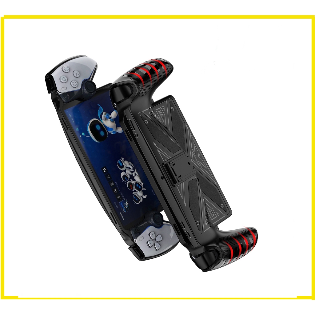 PS5 Portal เคสป้องกันTPU ที่ยืดหยุ่นระดับพรีเมี่ยมพร้อมขาตั้งแบบพับได้ เคสป้องกันแบบเรียบง่ายสำหรับเล่นเกม