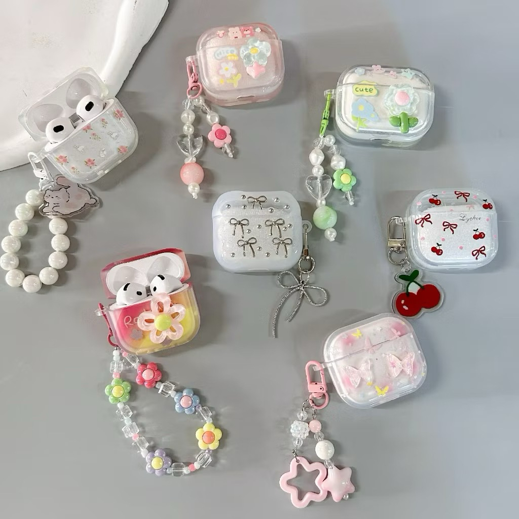 พร้อมส่ง** เคสAirpods pro/Airpods 1/2 TWS i9s/i11/i12/i13(ใช้ด้วยกัน) inpods12 ใช้ด้วยกัน ลายสวยมาก