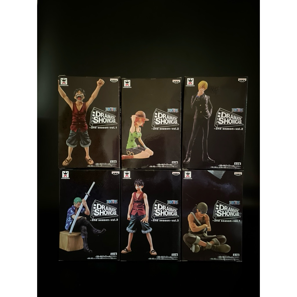 ONE PIECE Dramatic Showcase  [ยกชุด 6 ตัว] ของแท้ Banpresto | ลูฟี่, โซโล, ซันจิ, นามิ, อุซป