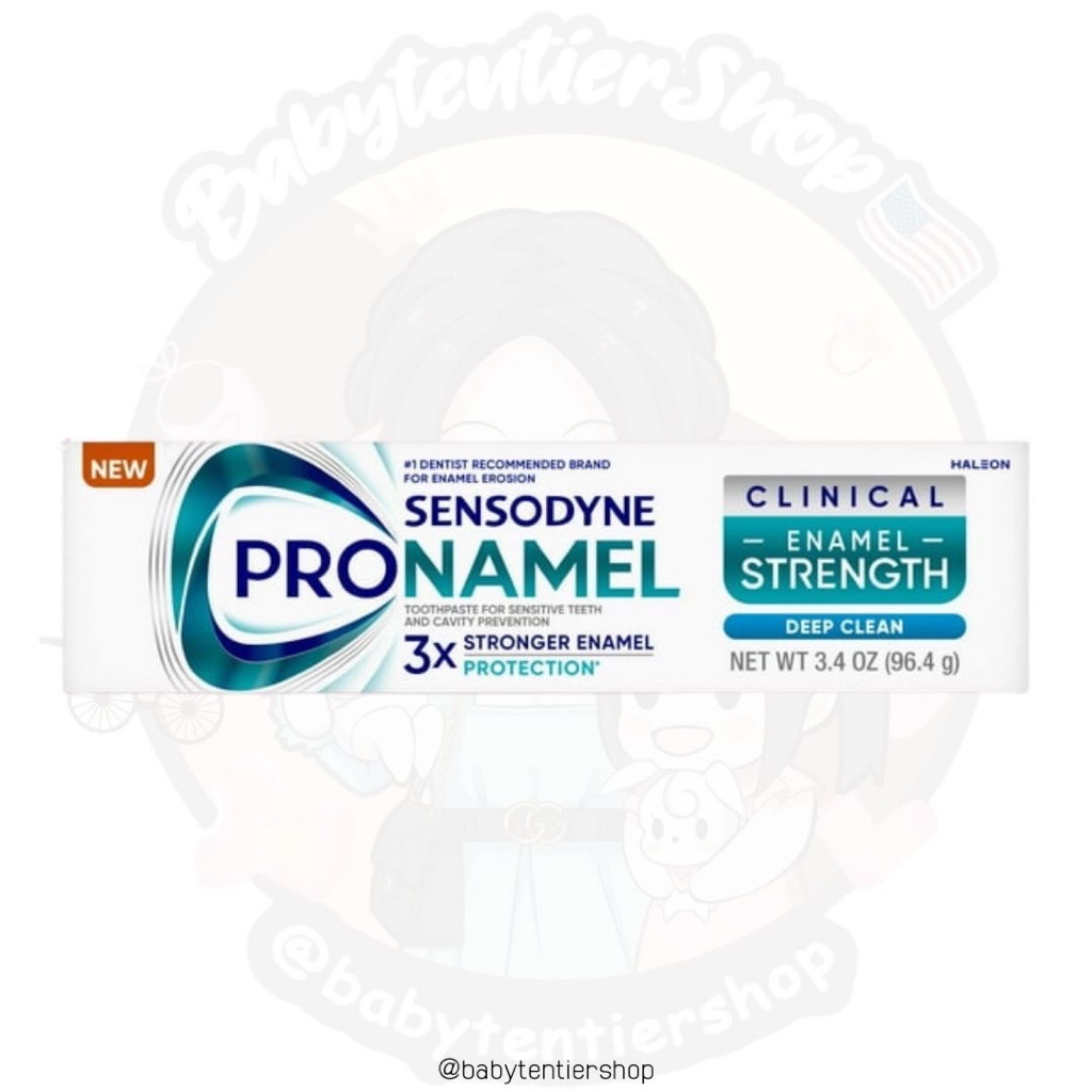 พร้อมส่ง🛵ยาสีฟันสูตรลดการเสียวฟัน Sensodyne Pronamel Clinical Enamel Strength – Deep Clean (96.4g)