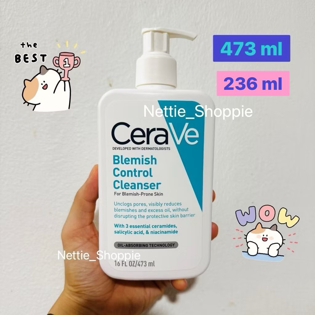 ของแท้ 💯% Cerave Blemish Control Cleanser 236/473 ml