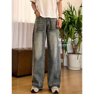 5 สี BAGGY JEANS กางเกงยีนส์ คุณภาพสูง ผลิตจากผ้ายีนส์แท้ หนานุ่มสวมใส่สบาย ทรงขากระบอกกลาง