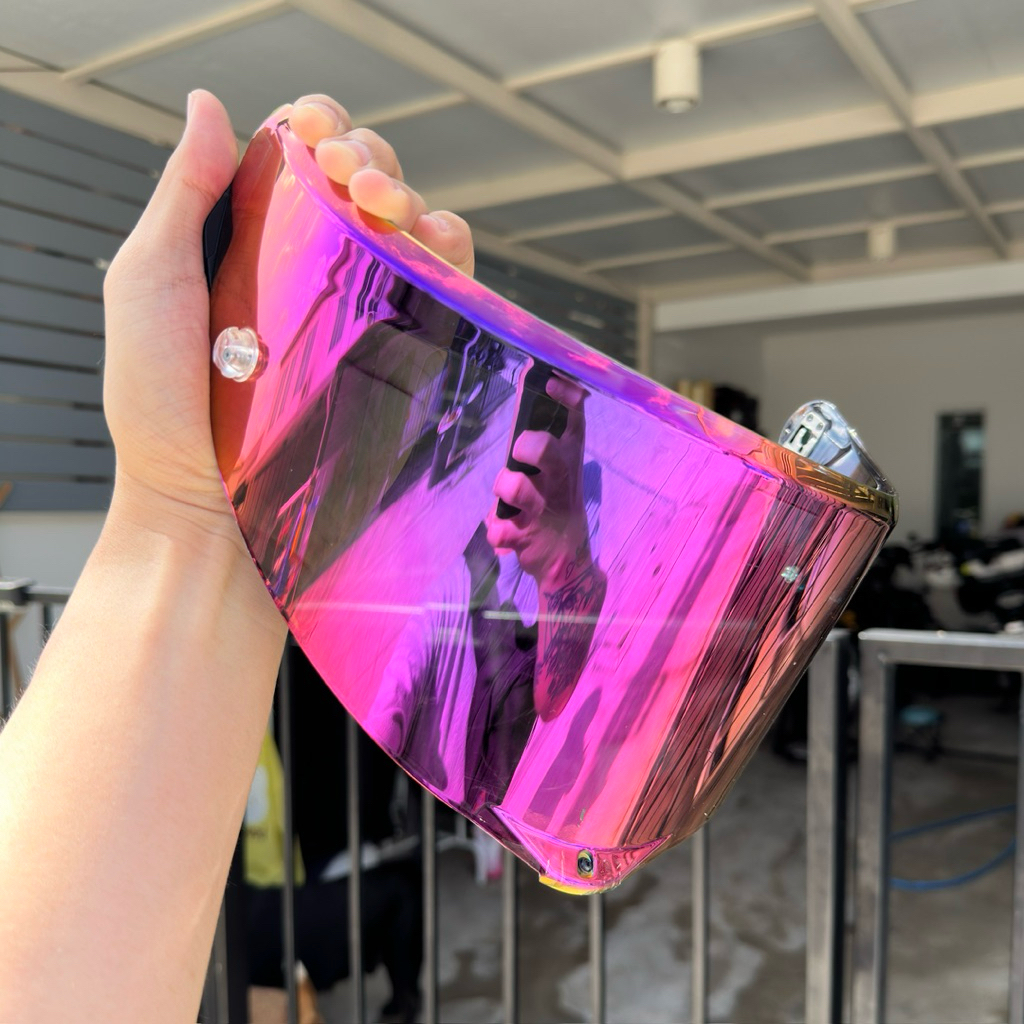 ชิว Iridium Red สำหรับ AGV Corsa R/Pista GP R/Pista GP RR Helmet Race 3 สภาพสวย มพตำหนิตามการใช้งาน