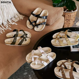 The Kimono - Souta👘 รองเท้าแตะสไตล์วินเทจ ไบเก้น รุ่นไขว้ >> ไซส์ 35-45 *ลด1ไซส์*
