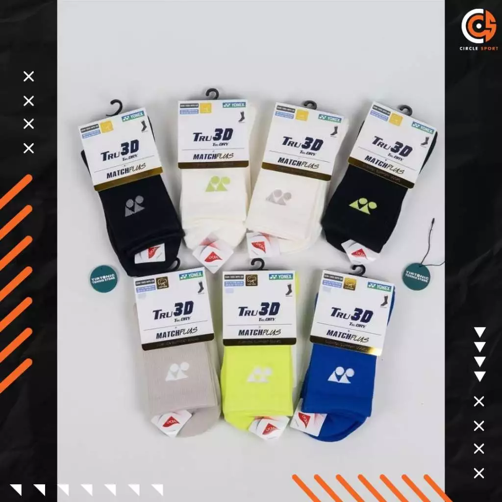 YONEX SPORT SOCKS TRU 3D ถุงเท้ากีฬา , ถุงเท้าแบดมินตัน (สินค้าลิขสิทธิ์แท้ 100%)