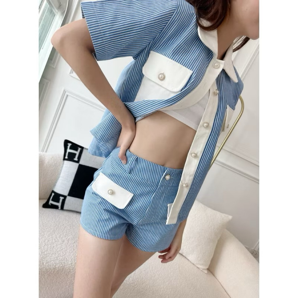 Taya fabrique - ava striped set ชุดเซ็ท size M