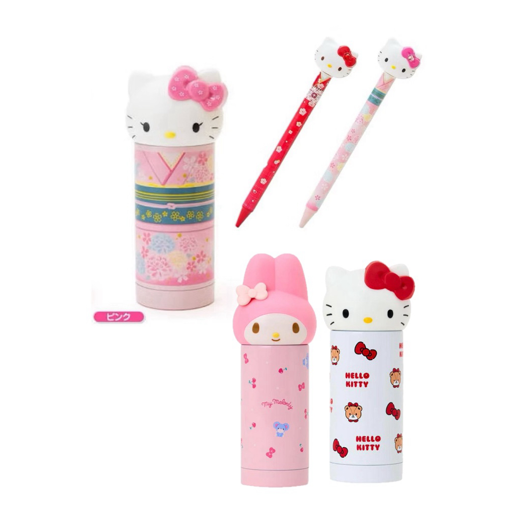 ปากกา กระติกสแตนเลสเก็บอุณหภูมิ Hello kitty kimono Sanrio สินค้านำเข้าจากประเทศญี่ปุ่น
