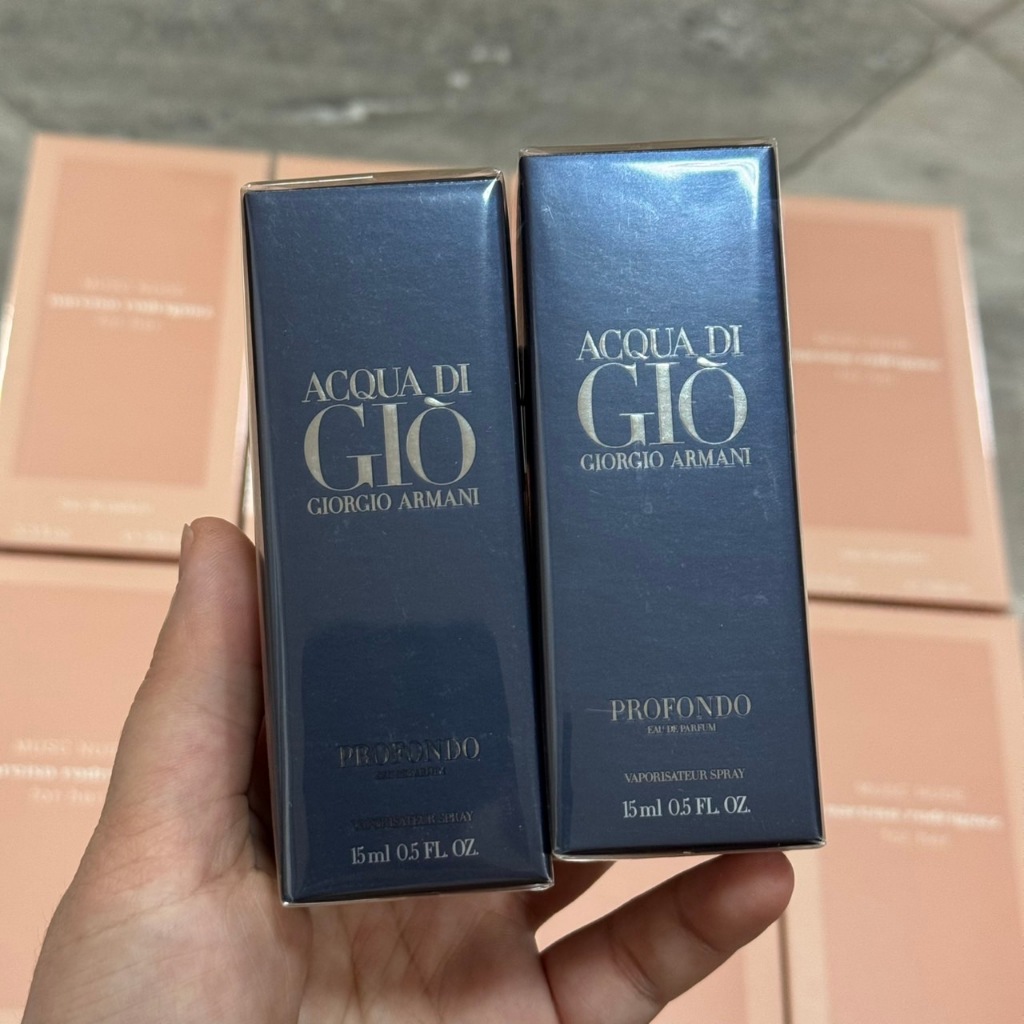 (15 ML)  GIORGIO Armani Acqua Di Gio Profondo EDP 15 ml. กล่องซีล - รูปที่ 2