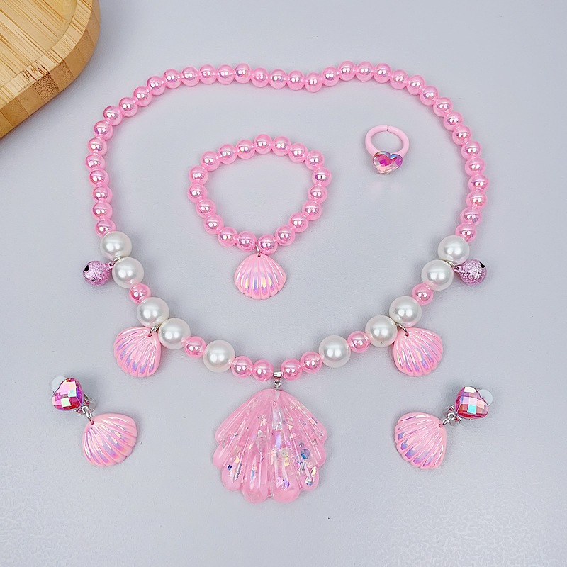 A1/2พร้อมส่งจากไทย ชุดสร้อยสําหรับเด็ก เซตสร้อย คอไข่มุก สร้อยนางเงือก - รูปที่ 6