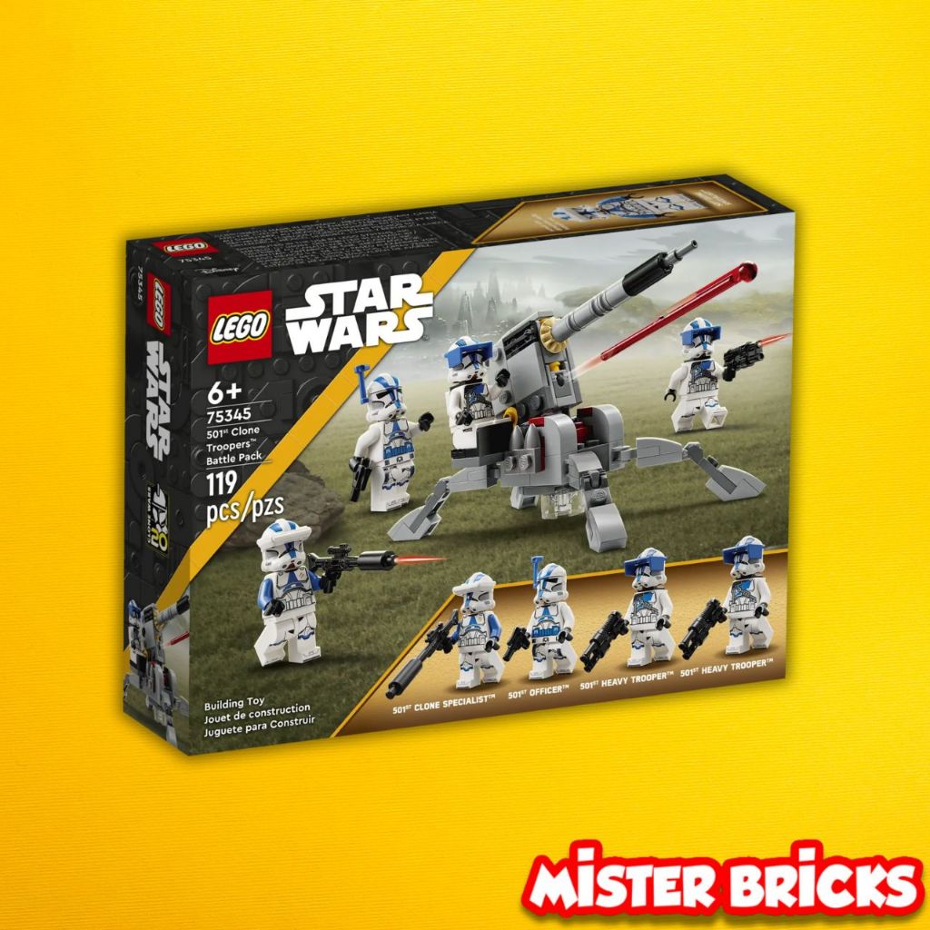 LEGO® Star Wars™ 501st Clone Troopers™ Battle Pack (75345) - Ultimate Battle Set for Clone Wars Fans