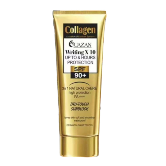 พร้อมส่งค่ะ UAZAN กันแดด Collagen Writing*10 UP TO & HOURS PROTECTION SPF90+
