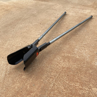 หนีบดิน พร้อมด้าม เสียมขุดดินด้ามยาว เสียมงับ พลั่วงับดิน พล…