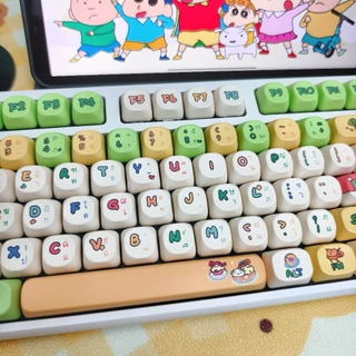 พร้อมส่งจากไทย⚡Crayon Shin-chan คีย์แคปไทย keycapไทย Kuromi ใช้สำหรับ mechanical keyboardส่วนใหญ่