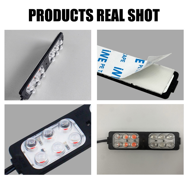 ไฟกระพริบเตือนฉุกเฉิน Led 12 ดวง 12V 24V สีเหลือง แดง น้ําเงิน สําหรับรถยนต์ รถบรรทุก 1 ชิ้น ราคา ถูกที่สุด ดีลบีเคเค แกลเลอรีภาพที่ 6