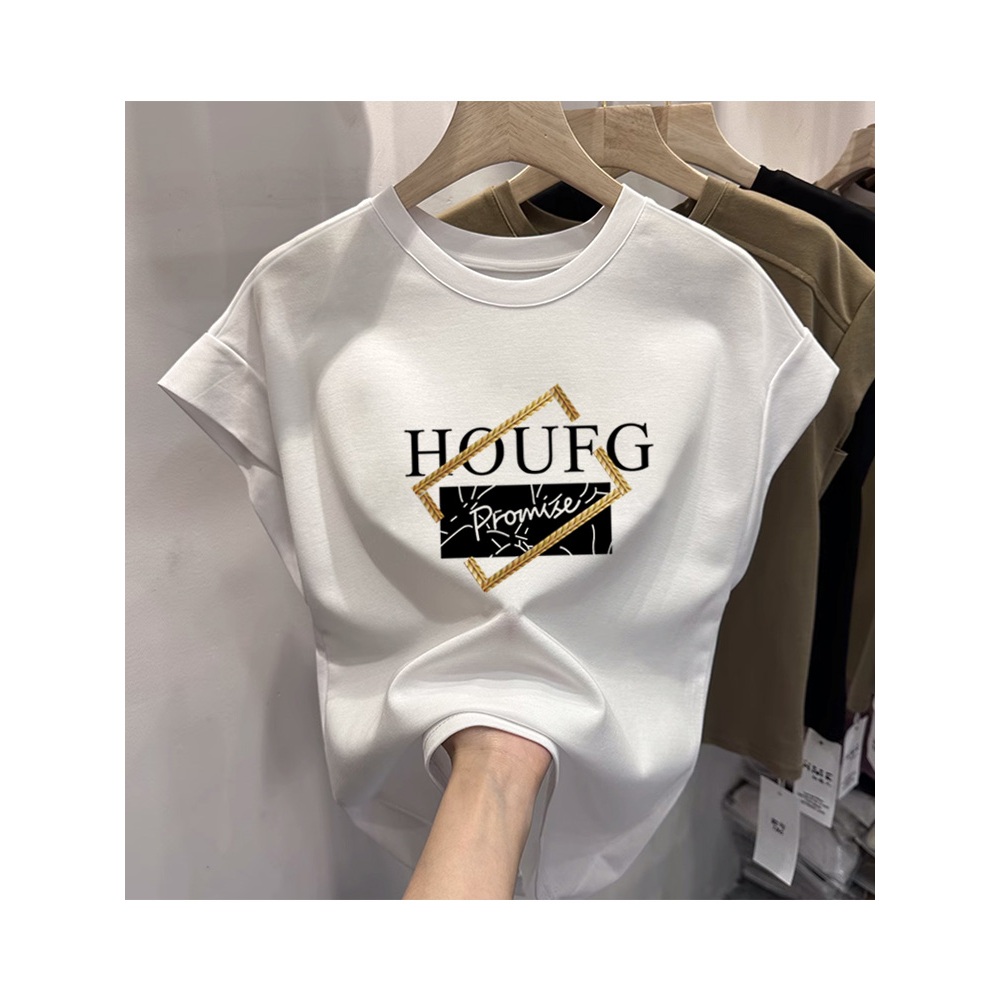 เสื้อแขนกุดทรงหลวมลำลองสไตล์เกาหลี oversize เสื้อผ้าสาวอวบไซส์ใหญ่ เสื้อยืดสวยผู้หญิงแฟชั่น สกรีนลายการ์ตูน ฤดูร้อนใหม่