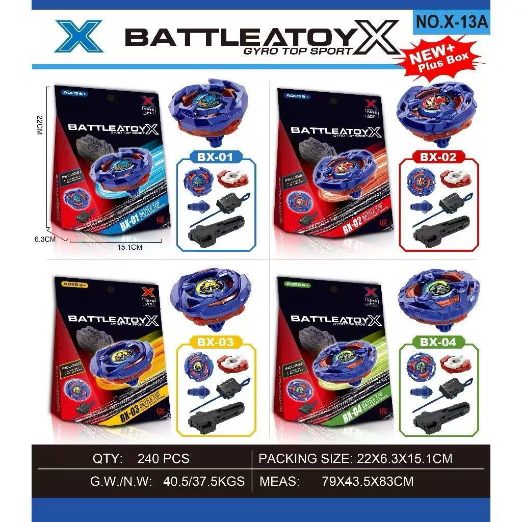 ลูกข่าง  BATTLEATOYX ลูกข่าง ของเล่นเด็ก ลูกข่างหมุน ชุดลูกข่าง มีให้เลือกลายกว่า(ไม่มีด้ามจับ)