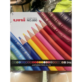 ดินสอสีไม้12สี 24สีงานแบรนด์mitZubishi ญี่ปุ่น uni colors no…
