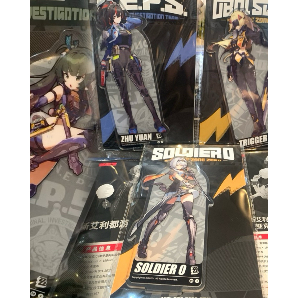 [พร้อมส่ง] Official แท้ Zhuyuan/ Trigger/ Soldier0/Qingyi ZZZ Zenless Zone Zero Mihoyo