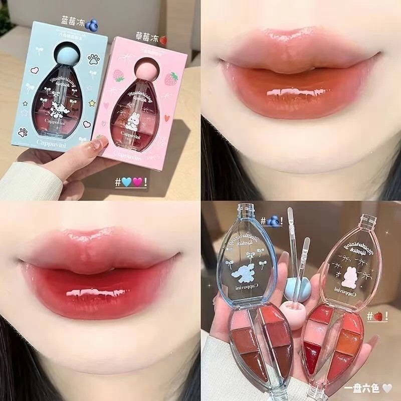 พร้อมส่งค่ะ Cappuvini ลิปกลอสเนื้อเจลลี่ 6 สี ลิปสติกให้ความชุ่มชื้นและเงางามแก่ริมฝีปาก ขนาด 6g. No.CP333