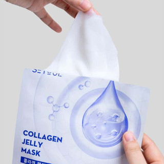 SEYOUL Collagen Jelly Mask [5แผ่น/1กล่อง]: เจลลี่มาส์กคอลลาเ…