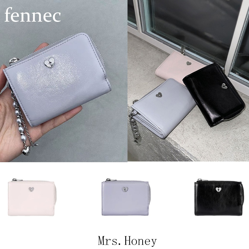 『 Mrs.Honey』 พร้อมส่ง ✈️ FENNEC HEARTY ZIPPER WALLET ช่องใส่บัตรหลายช่อง