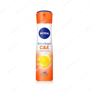 Nivea Extra Bright Spray นีเวีย เอ็กซ์ตร้า ไบรท์ สเปรย์ ระงับกลิ่นกาย 150ml