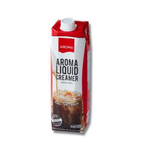 Aroma ครีมเหลว ครีมเทียมข้นจืดชนิดพร่องมันเนย 1Lt.