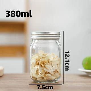 ขวดโหลแก้วกลม ฝาเกลียว โถแก้วใส มีฝาปิด กระปุกเก็บอาหาร 250ML-1000ML