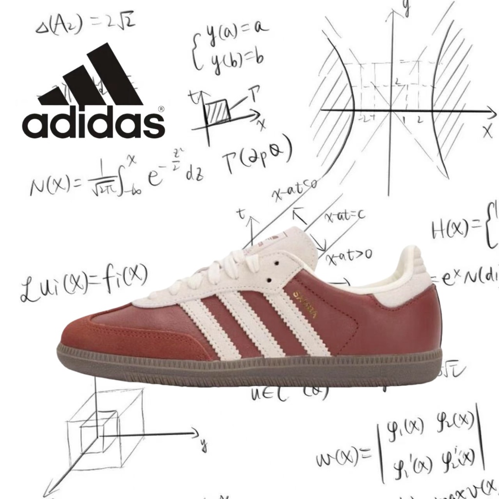 ✨ของแท้ 100 %✨  adidas originals Samba OG JI3216 สีแดง/ขาว