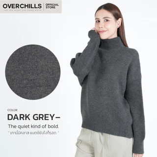 Overchills เสื้อ​คอเต่าไหมพรม​ แขนยาว​ โอเวอร์ไซส์ สำหรับ​ผู้หญิง​ ผ้านิ่ม​ ผ้าหนา​ ใส่สบาย​ มี​ 8 สี​ กันหนาวได้ดี​