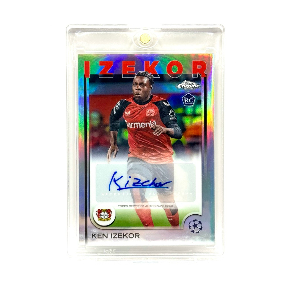 Topps Chrome UCC 24/25 Ken Izekor Bayer 04 Leverkusen Chrome Autograph