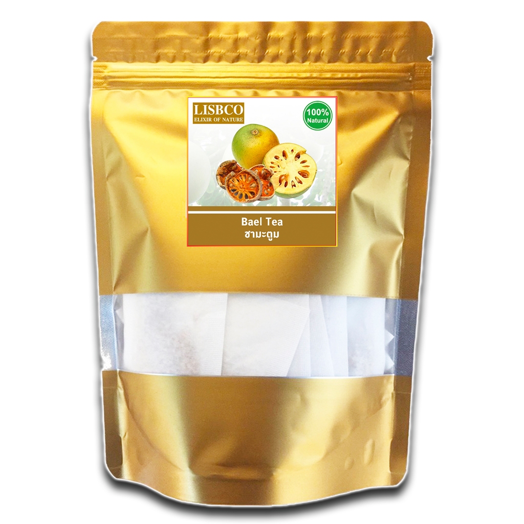 ชามะตูม 100 ชิ้น ชาสำเร็จรูป มะตูม 100% Bael instant drink 100 pcs Tea Bags Natu