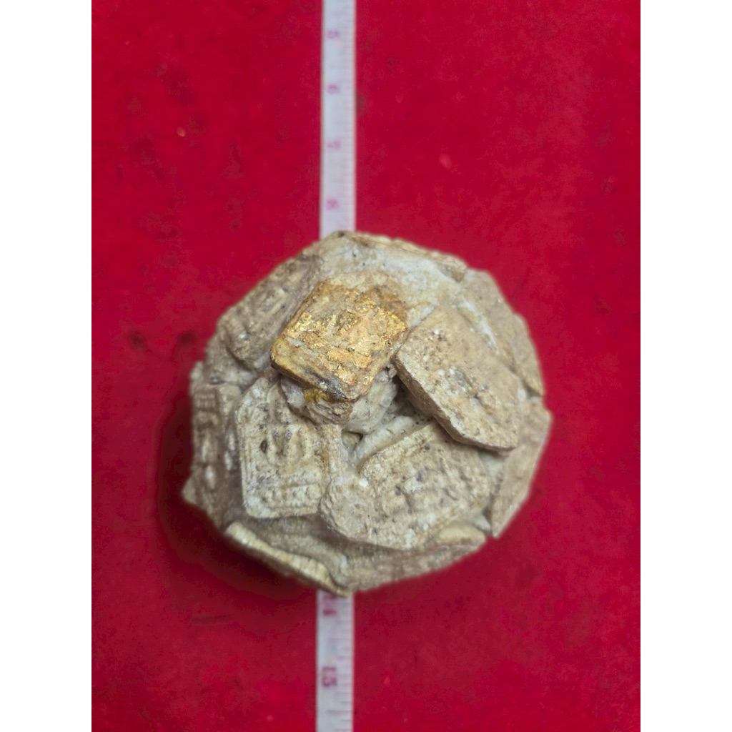 พระขุนแผนก้อน หลวงปู่ทิม วัดละหารไร่ ขุนแผน ทรงพล ก้อนใหญ่ ลงทอง ปี 2515