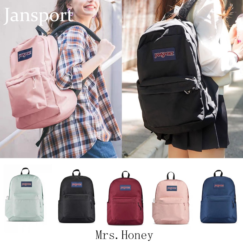 『 Mrs.Honey』 พร้อมส่ง ✈️JanSport SUPERBREAK Backpack กระเป๋าเป้สะพายหลังความจุขนาดใหญ่