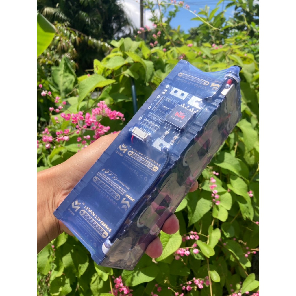 แบตเตอรี่ LiFePO4 Battery 6s 12ah 19.2 -21.9v Mpower สีดำ แถมที่ชาร์ท