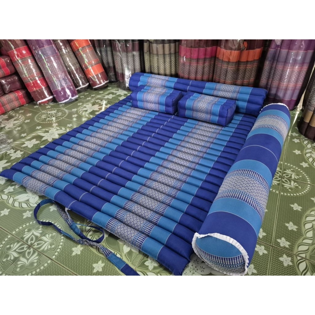 ที่นอนลูกระนาด3.5ฟุต เซ็ต4ชิ้น ที่นอน1+หมอนหนุน2+หมอนข้าง1📥ส่งฟรี