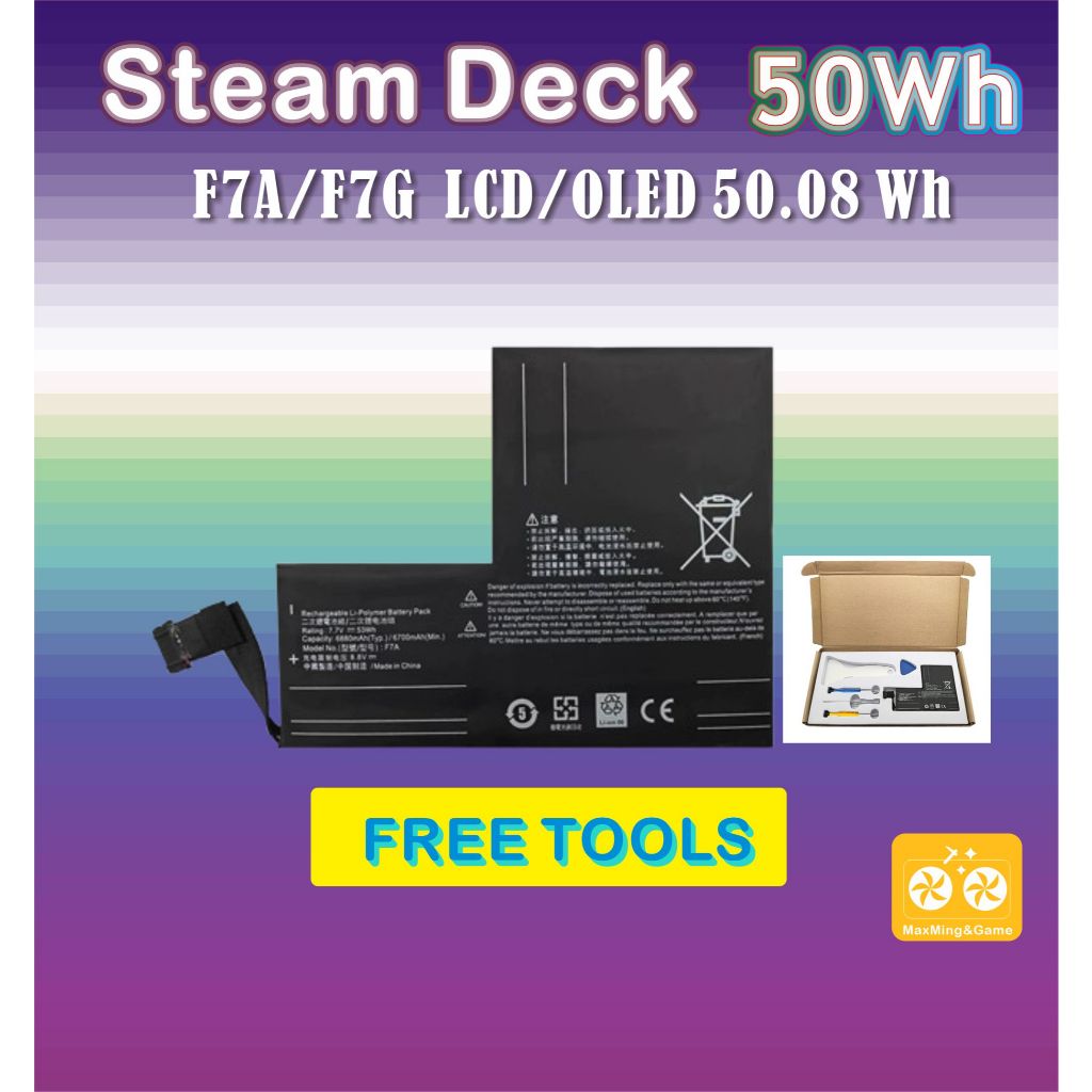 Steam Deck OLED LCD  F7A F7G 50.08wh  mod and accessories parts