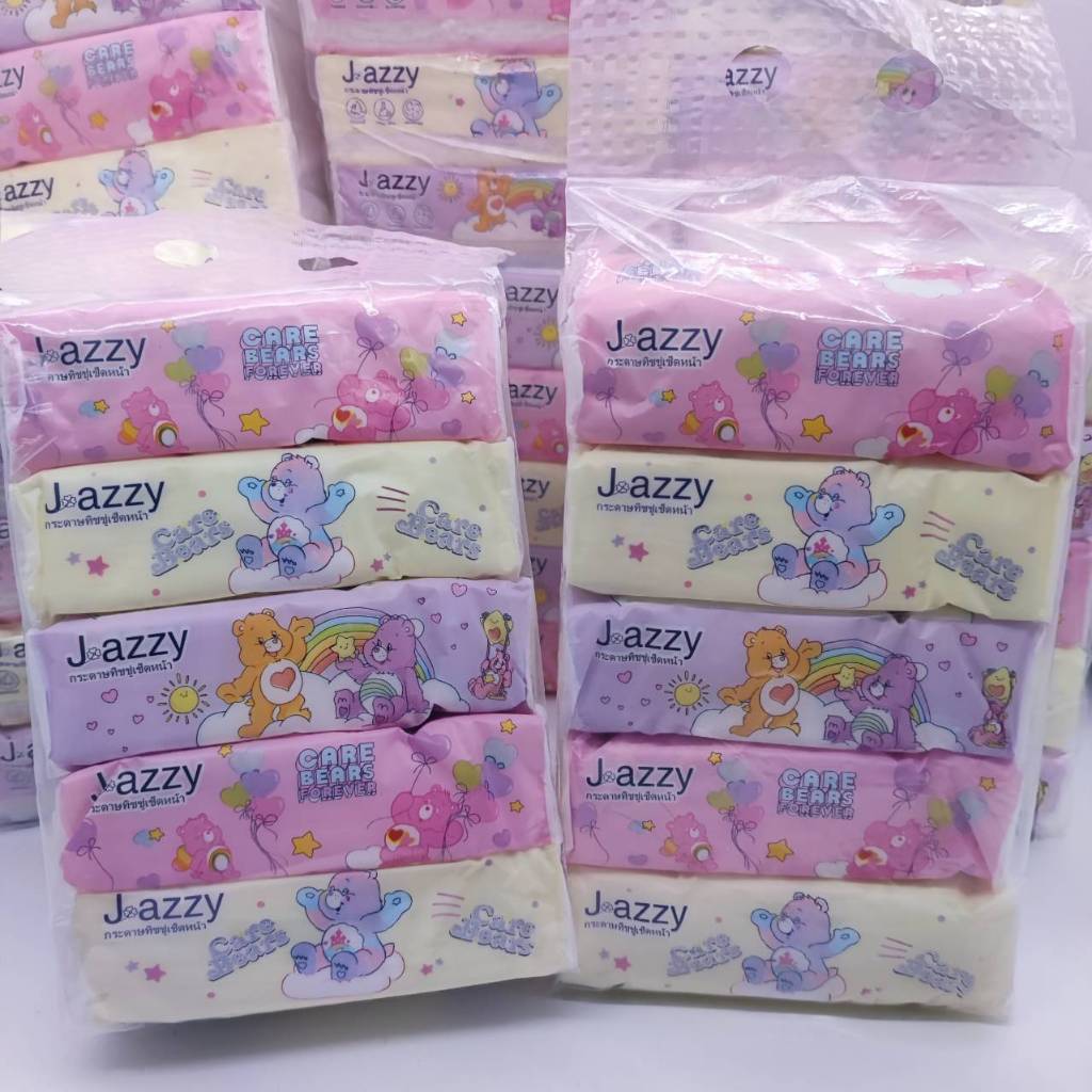 ทิชชู่ แคร์แบร์ 1หิ้ว5ห่อ หนา 3ชั้น 60 แผ่น พร้อมส่งจากไทย