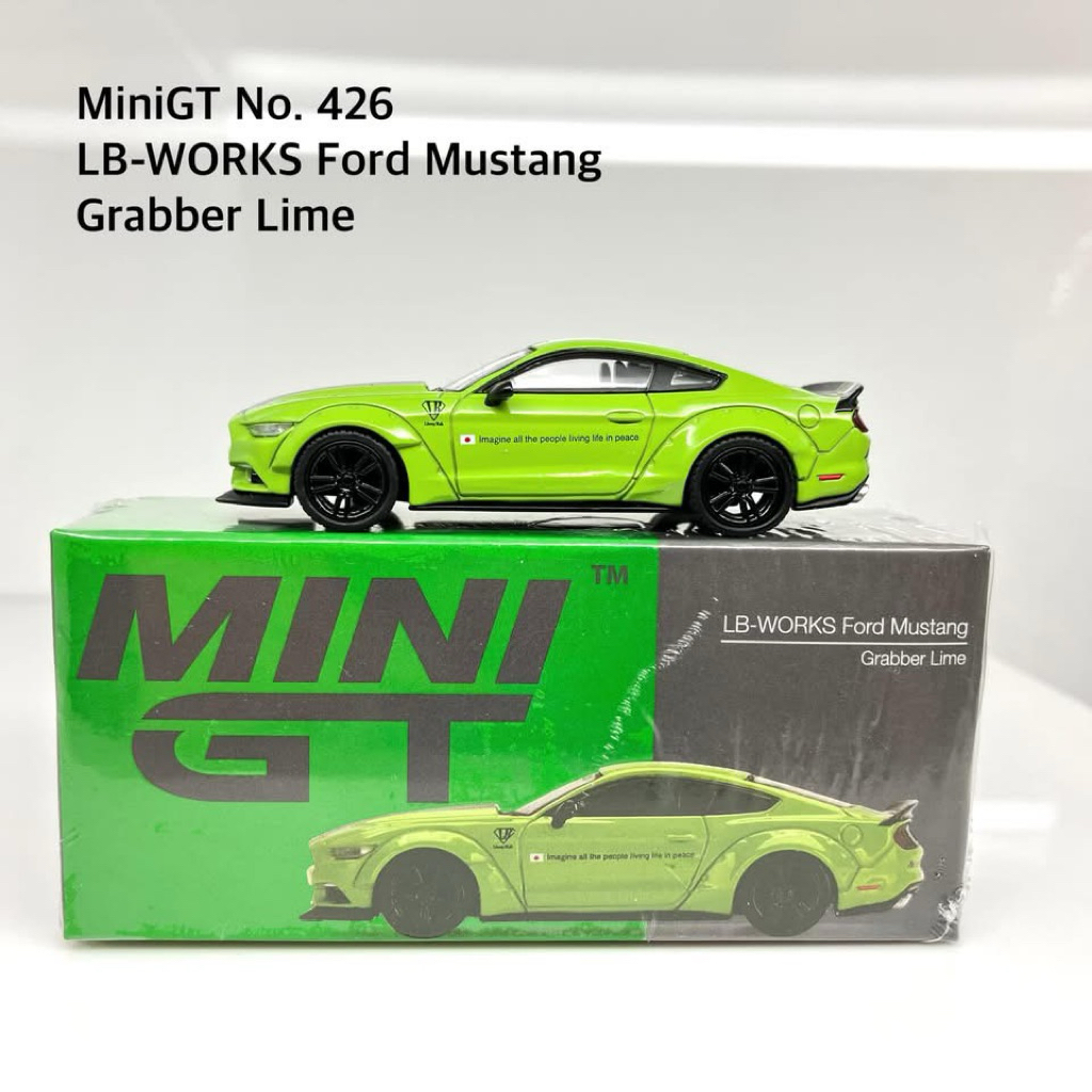 Mini GT No. 426 LB-WORKS Ford Mustang Grabber Lime