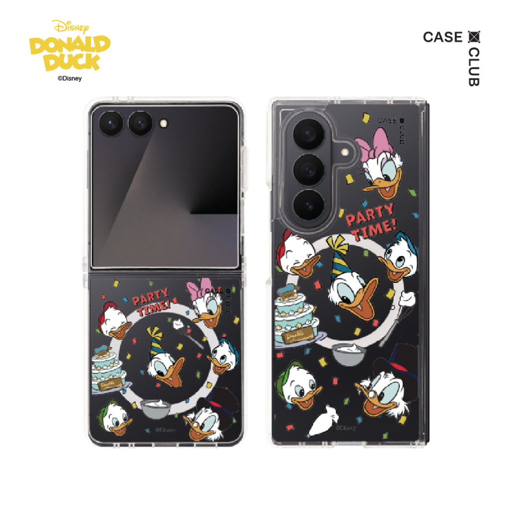 CaseClub เคสซัมซุง เคส Samsung Galaxy Z Flip 7 / Fold 7 ลาย Donald Duck Party