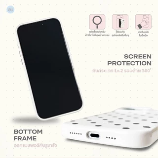 Polkadot Whale Indeed Hagen Case (แบบแม่เหล็ก) - สี Polkadot วัสดุหนังแก้วเกรด Premium จับถนัดมือ แม่เหล็กแรง