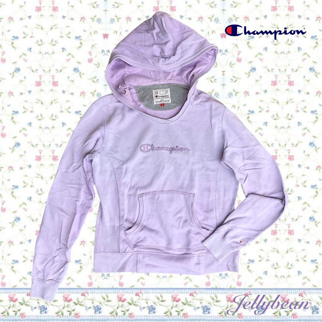 Champion | Hoodie Purple Cotton มือสอง🪻