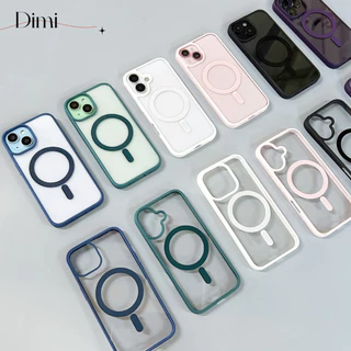 case 16Promax เคสอะคริลิคชาร์จได้ ขอบสี เปิดเลนส์กล้อง งานกล่องขาว สำหรับ for iPhone16 16Pro 16Promax i16 Pro max 16plus