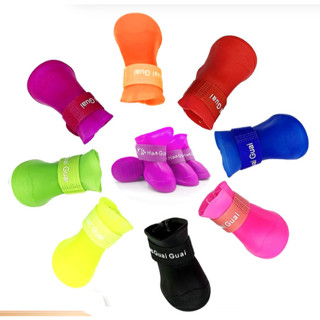 MG-087 รองเท้าสุนัขและแมว กันน้ำ กันลื่น ป้องกันเห็บหมัด – ร…