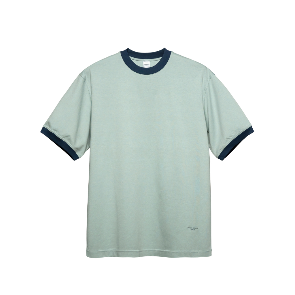 TAKEO KIKUCHI เสื้อยืด CUFFED CREW NECK ANTI UV COTTON TSHIRT