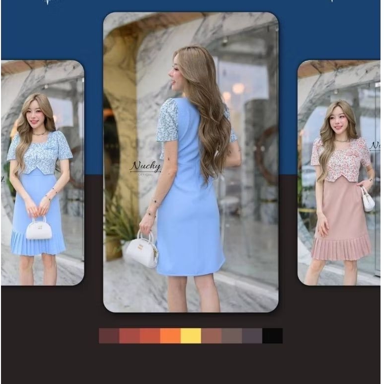 เดรส NUCHY งานพร้อมส่ง