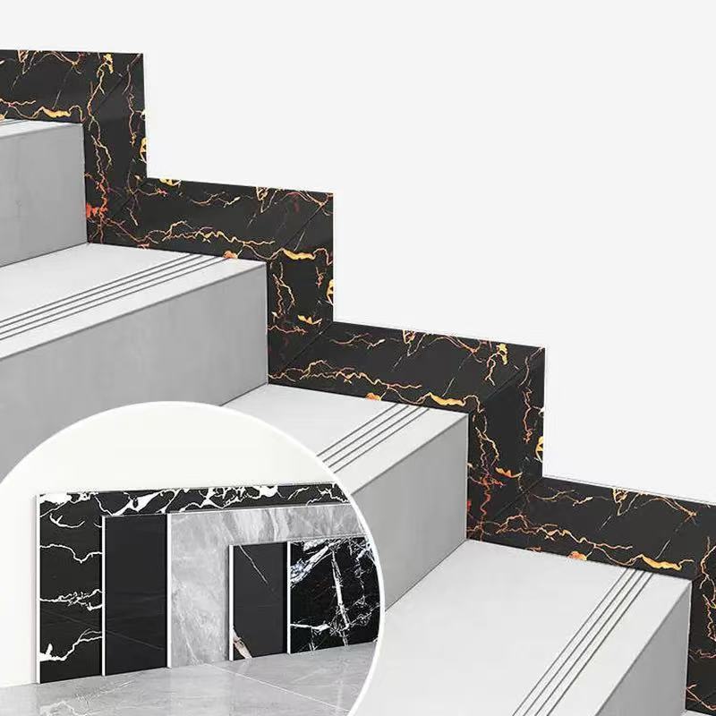 10*60 cm. พีวีซีกันน้ำเส้นรอบเอวลายไม้หินอ่อนมีกาวในตัวรูปลอกลายเส้นติดผนังสติ๊กเกอร์ติดผนังขอบฐานการตกแต่งบ้าน - รูปที่ 7