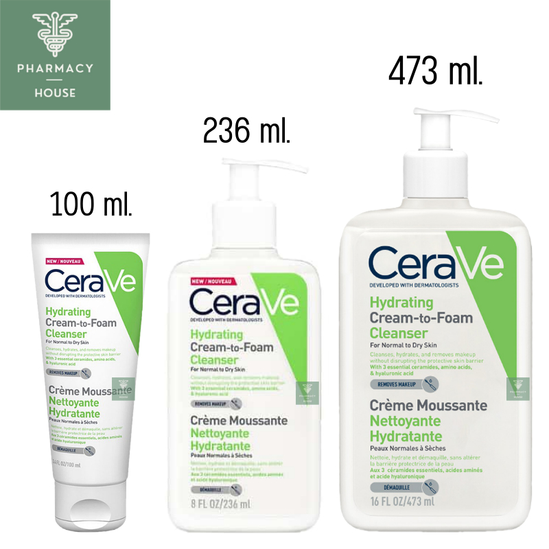 Cerave Hydrating Cream-to-Foam Cleanser